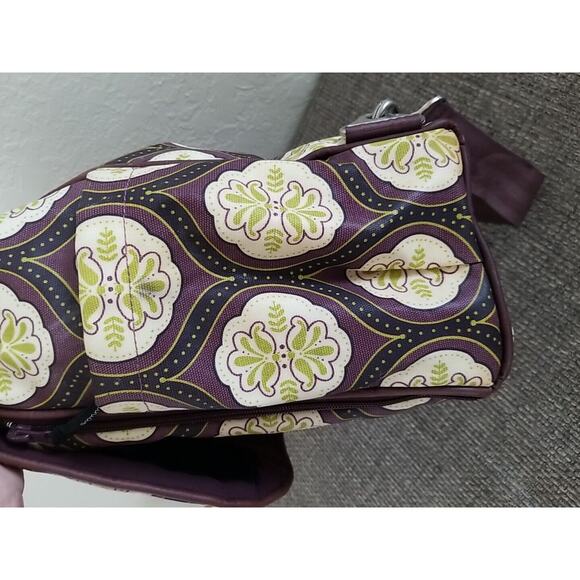 Petunia Pickle Bottom Backpack Shoulder Diaper Bag Brown Light Yellow Green - Picture 3 of 14